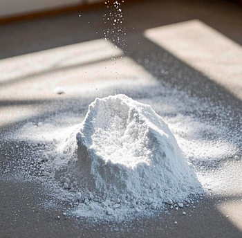 Calcium carbonate granules